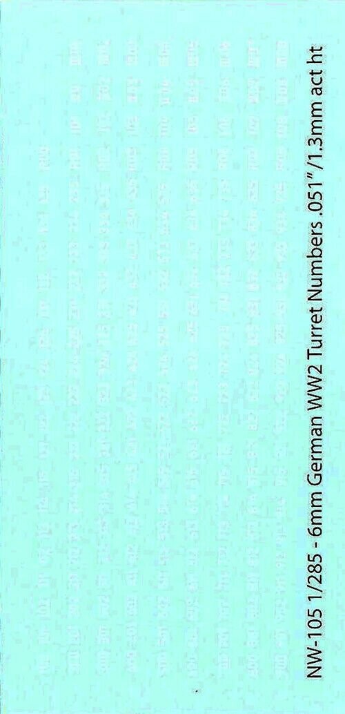 TDC69 AFV numbers in WHITE