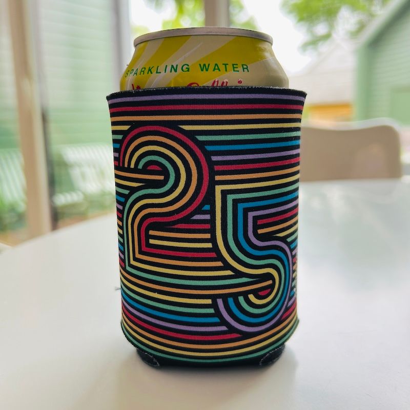 Silver in the City 25 Years Pride Koozie